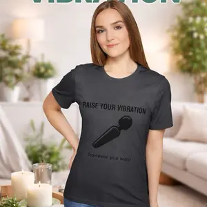 Raise Your Vibration T-Shirt – Minimal Graphic Tee, Funny Statement Shirt