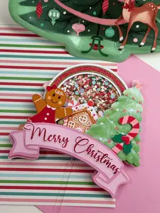 Christmas gingerbread cake topper