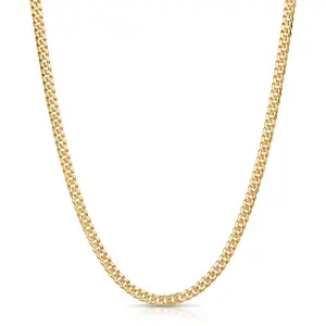14K Solid Gold Curb Chain 5mm