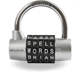 Word Combination Lock, Set Your Own Word Combination Lock for Gym and School Lockers