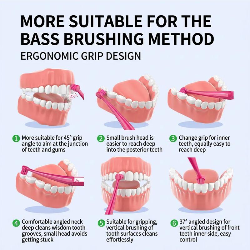 ICESEE End Tuft Toothbrush – Soft Fine Bristles, Braces-Friendly, Precise Cleaning for Hard-to-Reach Areas, Gentle on Teeth & Gums