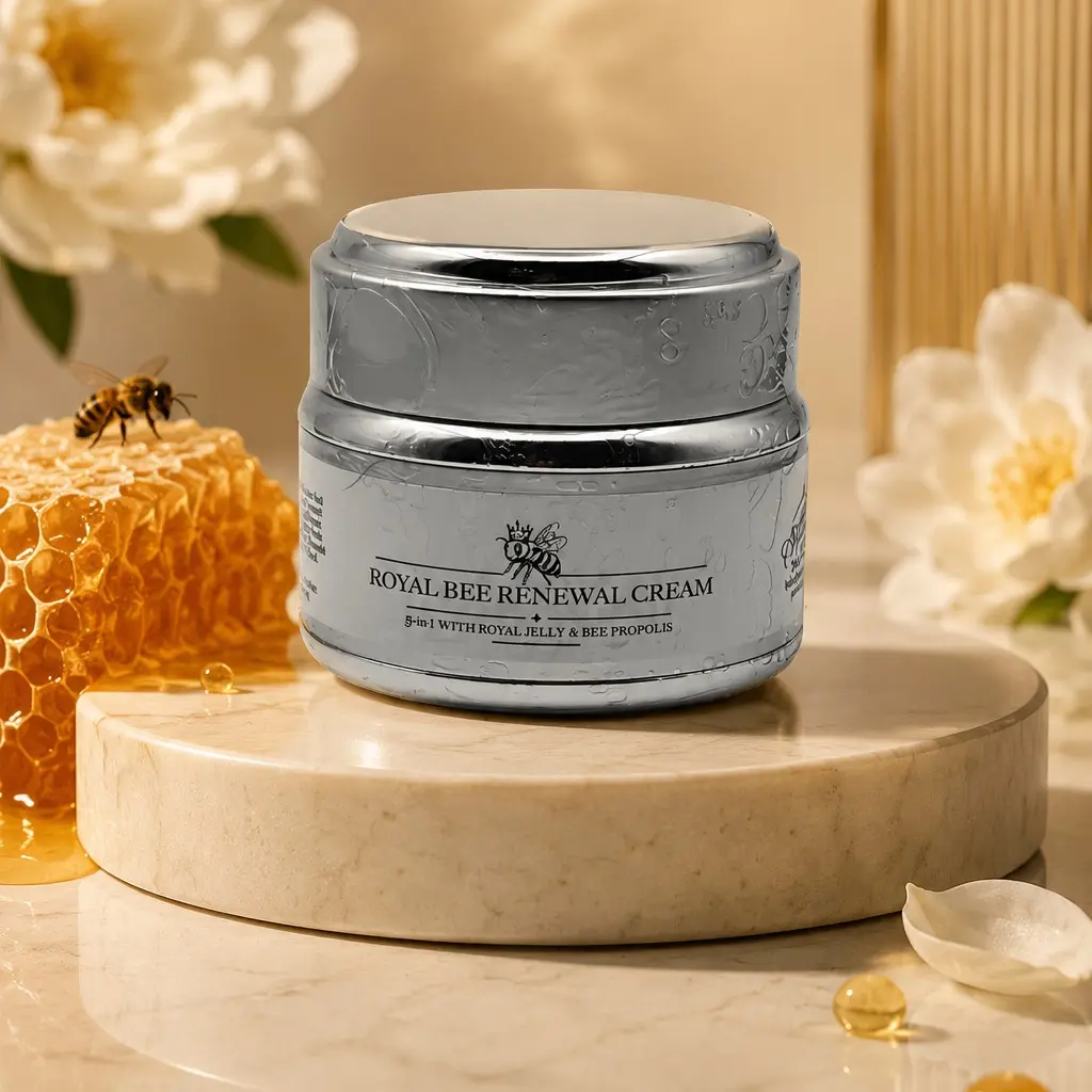 Royal Bee Propolis Face Cream Moisturizer - 50ml Jar, Gentle Moisturizers for Sensitive Skin, Deep Moisturizing, Radiant Skin, Soft Skin