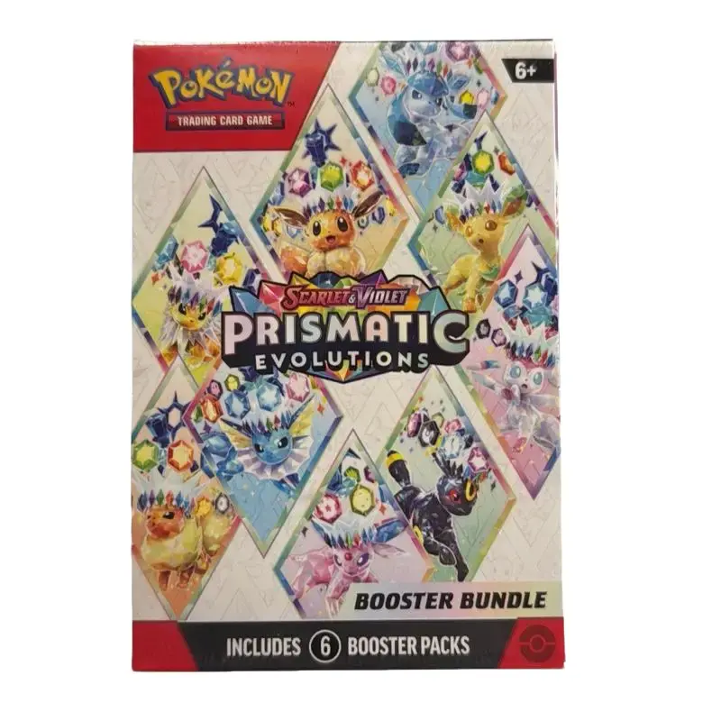 Pokemon Prismatic Evolutions Booster Bundle - Includes 6 Boosters Pack - Age Rating: 6+ - TikTok Shop Pokemon Prismatic Evolutions Booster Bundle - Includes 6 Boosters Pack - Age Rating: 6+ - TikTok Shop