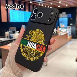 Straight Edge Phone Case for iPhone 17 15 16 14 Pro Max 13 12 11 XR XS Plus Air E  Proud to Be Mexican Pattern Anti-Scratch Shockproof TPU Bumper Drop-proof Cover Cellphone Protective