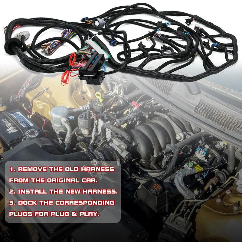 Geartronics Standalone Wire Harness For 03-07 LS Vortec DBW – Drive By Wire, 4L60E, Fits 4.8 5.3 6.0, US Made