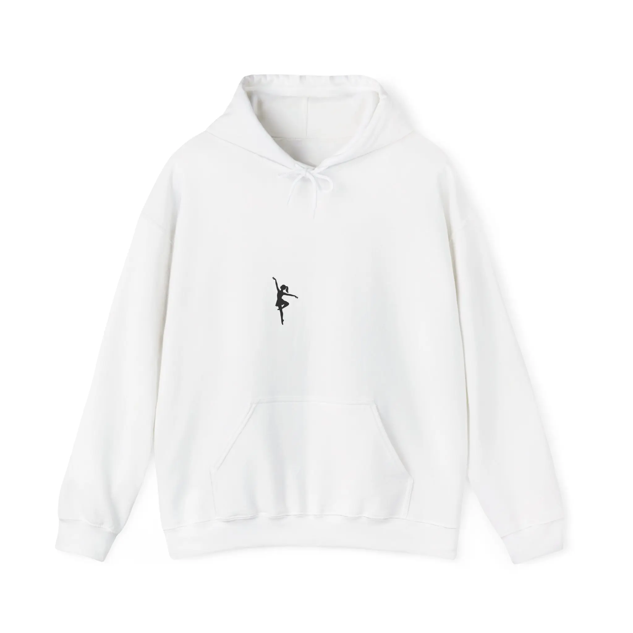 Tiny Ballerina Silhouette Hoodie | Dance Minimalist Ballet Pullover