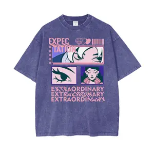 Expect Extra Unisex Oversize Snow Washed Vintage Heavyweight Tee – Oversized Urban Look