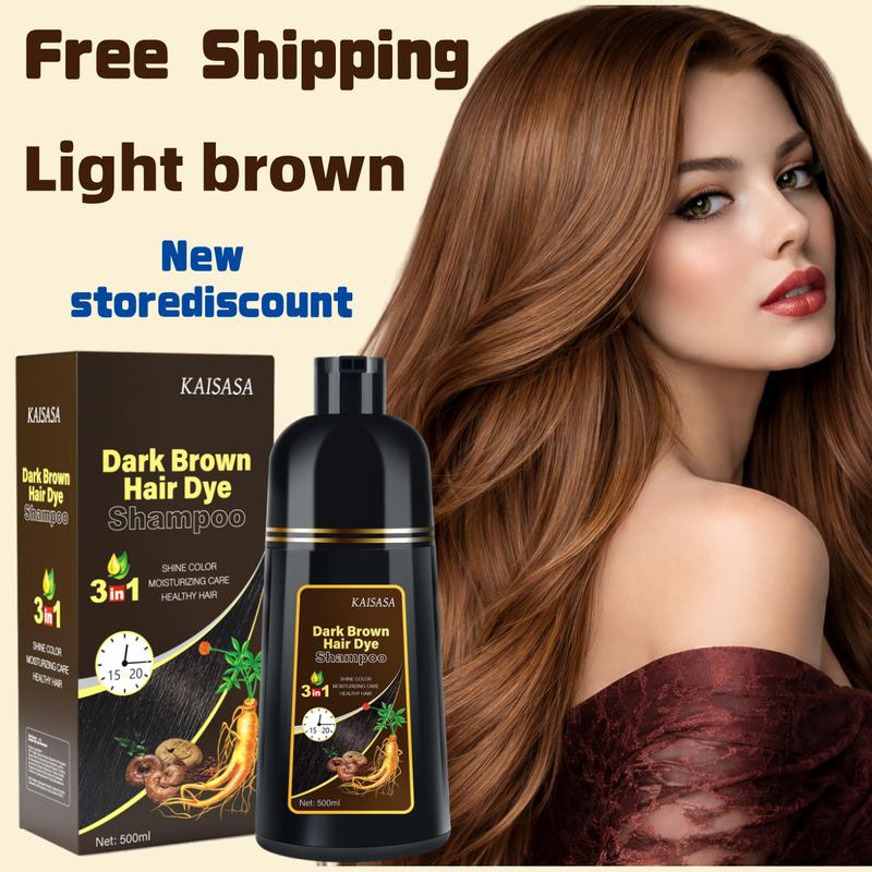 2026 New Hair  Trends EMOKODA Wine Red 3-in-1 Hair Dye Shampoo | 100% Gray Coverage | Nourishing & Long Lasting Instant Herbal Ginseng color temporary hairdye curly