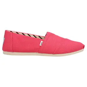 TOMS Womens Alpargata Slip On Flats Casual - Pink