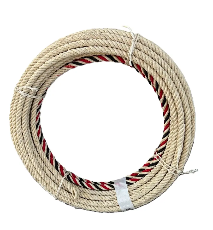 Authentic 82 ft Soga Charra De Ixtle Mexican Charro Rope Handmade Heavy-Duty Durable Ixtle Material 3/8 inch Thickness 2.75 lb Weight Ready to Use