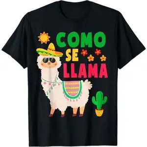 Como Se Llama Funny Cinco De Mayo Mexican Kids Womens Mens T-Shirt