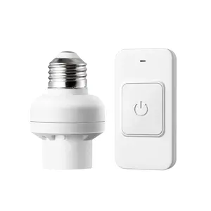 Remote Control Light Socket, 100FT Remote Control Light Sockets,  Light Socket for Pull Chain Light Fixture, E26 E27 Bulb Base,  , No Wiring, ETL Listed