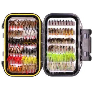 Artificial Fishing Lure, 88pcs/set Fishing Fly Collection, Including Essential Dry Flies, Scud, Nymphs, and Midges, Durable Fly Box, Ideal for Freshwater Angling