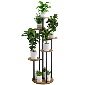 Plant Stand 6 Tier 9 Potted Planter Rack Storage Organizer, Waterproofing, Placed on The Balcony for Home Storage Deals for You Days