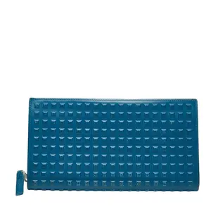 Pre-owned Balenciaga Calfskin Small Leather Goods Grid Wallet Leather Wallet