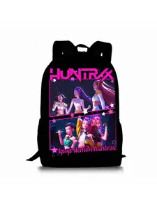 Demon Hunter Girl Group Pattern Printed 17-inch Height 44cm Single-layer Backpack