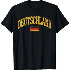 100%cotton Deutschland Flag of German Pride Germany Flag T-Shirt T-Shirt