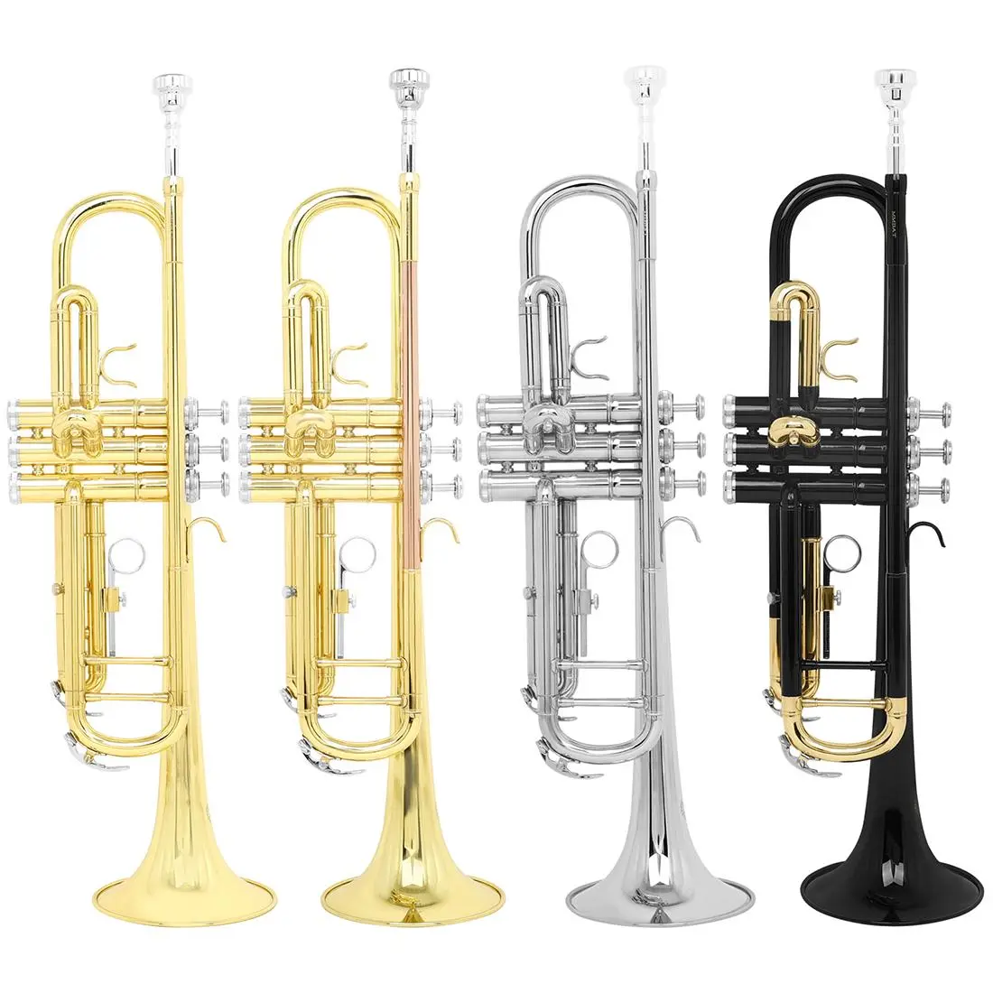 Mbat Advanced Bb Trumpet, Professional Bipolar Support Design, Ideal for Beginner Adults, Exam & Band Performance, No Warranty