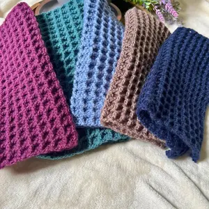 Handmade Waffle Stitch Dishcloths – Reusable Cotton Kitchen Cloths – Eco-Friendly Cleaning Rags – Crochet Dish Rags – Housewarming Gift