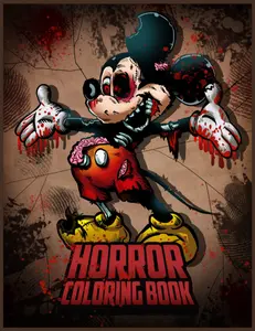 90's Cartoon Stoner Horror Coloring Book- Paperback Edition