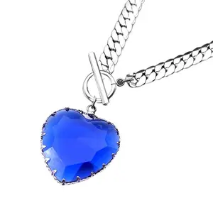 Silver Glass Necklace for Women - Perfect Holiday Gift
