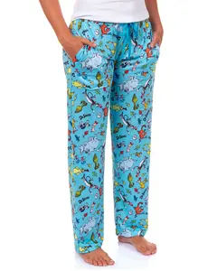 Dr. Seuss Pajamas Womens Cat in The Hat Grinch Horton Character PJ Pants