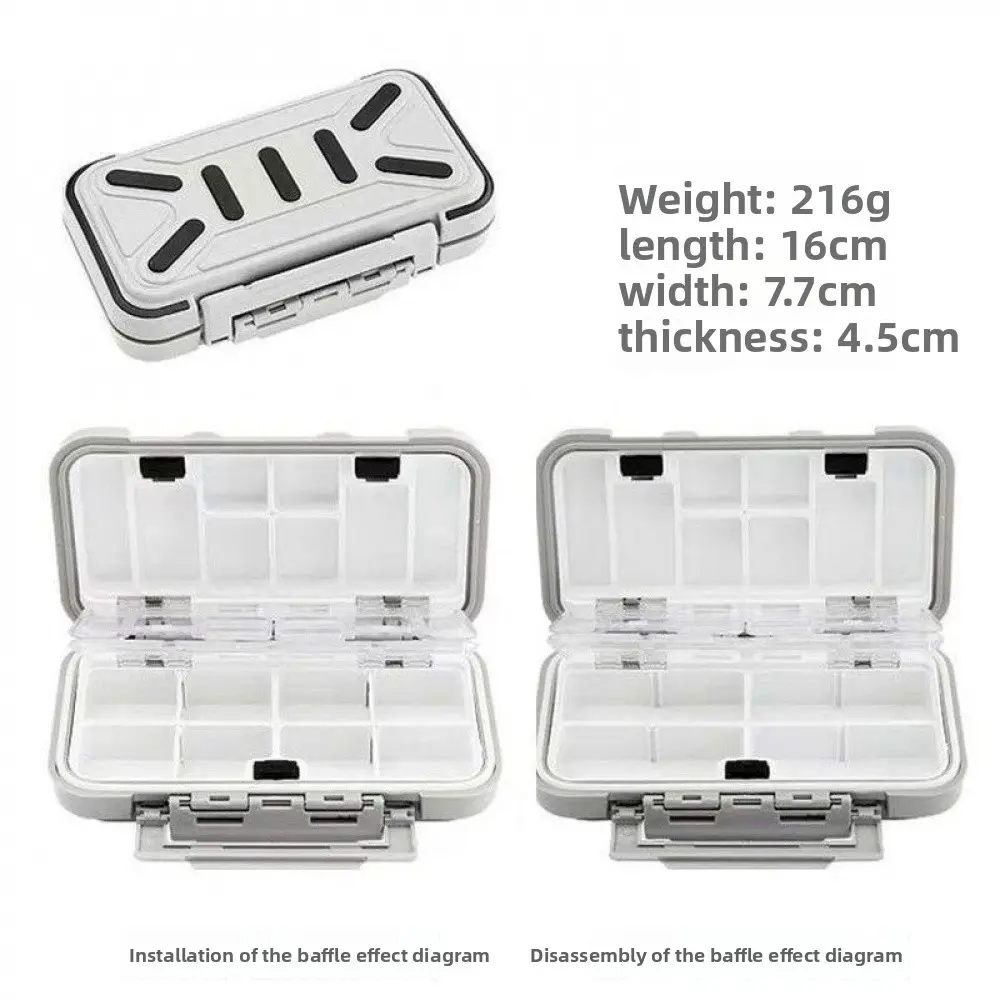 16-slot Lure box (medium Size - Gray)