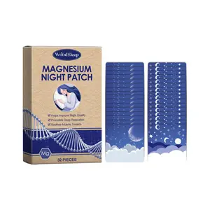 Magnesium Night Patch 32 Pieces with Lavender Extract & Coconut Oil for Deep Relaxation and Stress Relief