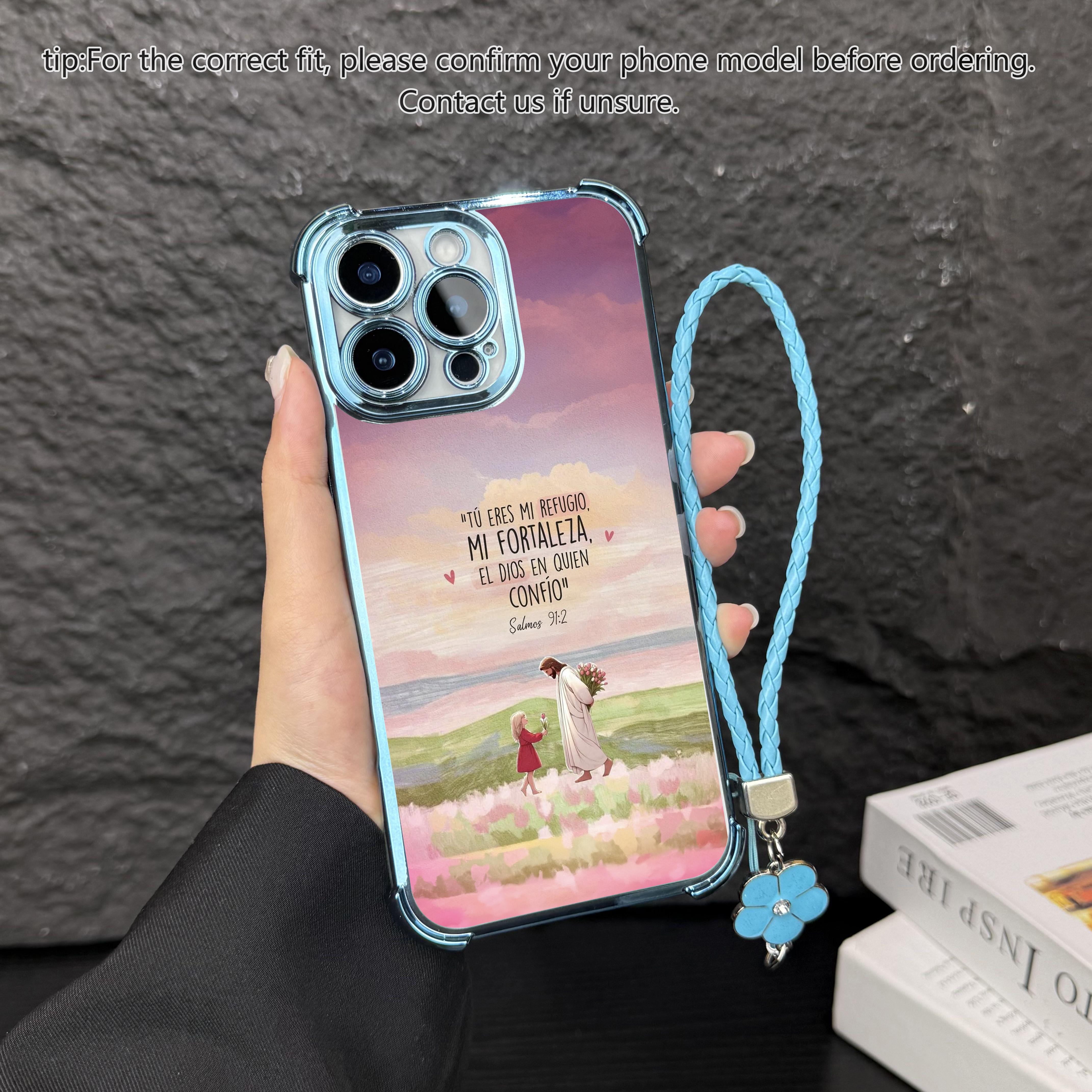 Oil painting style faith hanging rope phone case, airbag anti fall protection, electroplated border TPU phone protective case, suitable for iPhone 17 Pro Max, Air, 16, 15 Plus, 14, 13, 12, 11 and Samsung Galaxy S25, S24, S23, S22 Christ phone cases. A161 Oil painting style faith hanging rope phone case, airbag anti fall protection, electroplated border TPU phone protective case, suitable for iPhone 17 Pro Max, Air, 16, 15 Plus, 14, 13, 12, 11 and Samsung Galaxy S25, S24, S23, S22 Christ phone cases. A161