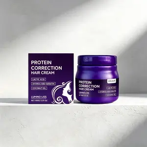 LUMINO LISS Protein Correction Hair Cream 100g – with Lactic Acid, Hydrolyzed Keratin & Coconut Oil – Deeply Repairs Damaged, Dry & Brittle Hair – Restores Strength, Shine & Smoothness – Daily Protein Treatment for All Hair Types