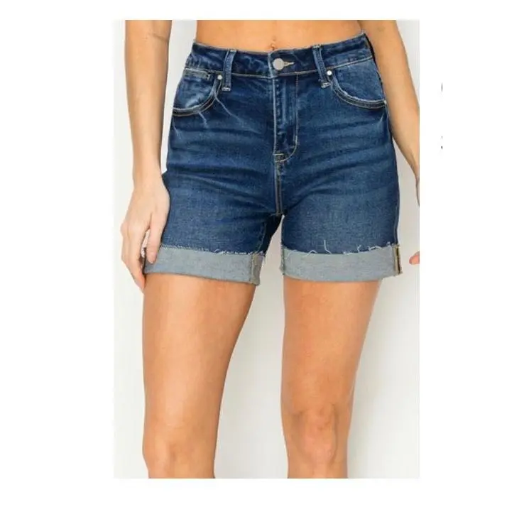 Risen Roll With It Cuffed Denim Shorts