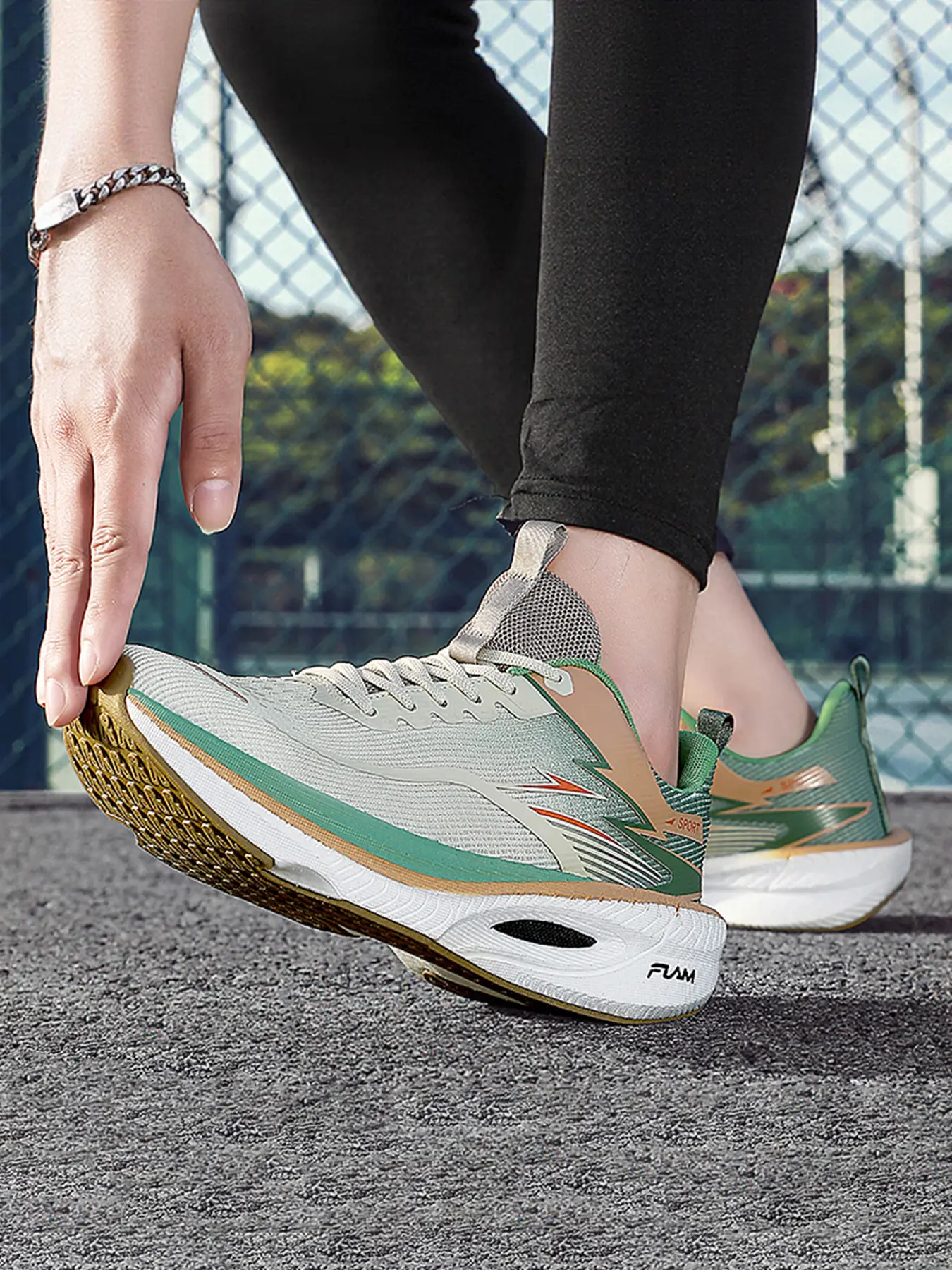 Couple's Thick Sole Running Shoes Designed for Valentine's Day, Mid-Calf Breathable Mesh, Anti-Slip Tpu System for Gym & Outdoor Use