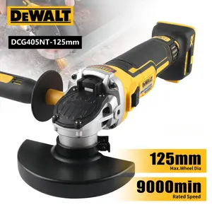 Dewalt DCG405NT Brushless 125mm Angle Grinder, Cutting and Grinding for Metal Fabrication and Construction, High-Power Cordless Tool with Electronic Brake and TSTAK Case
