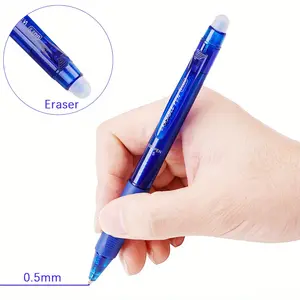 6/24pcs 0.5mm professional erasable large capacity with eraser, washable handle erasable magic pen, suitable for office supplies exquisite writing tools Erasable Gel Pens