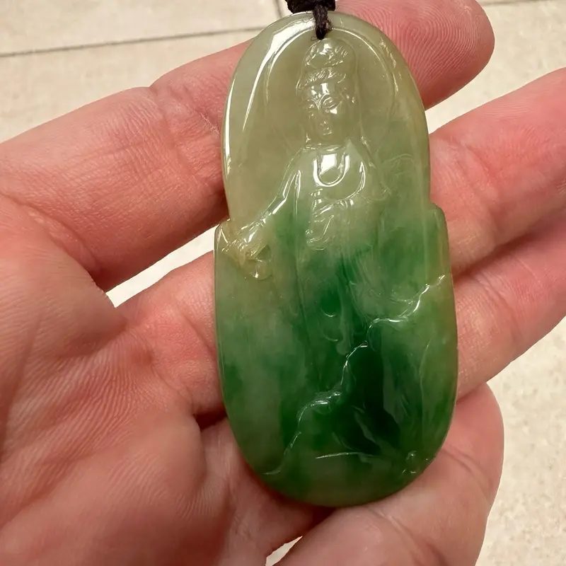 Guanyin lotus leaf Jade