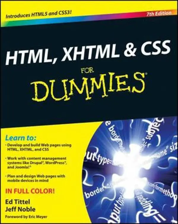 USED Book - Html, XHTML and CSS for Dummies by Tittel, Ed (Paperback) - english