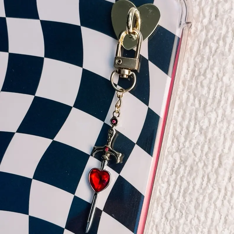 Dagger Kindle or Bag Charm, Gothic E-Reader Accessory, Dark Romance Bookish Gift, Sword Kindle Charm