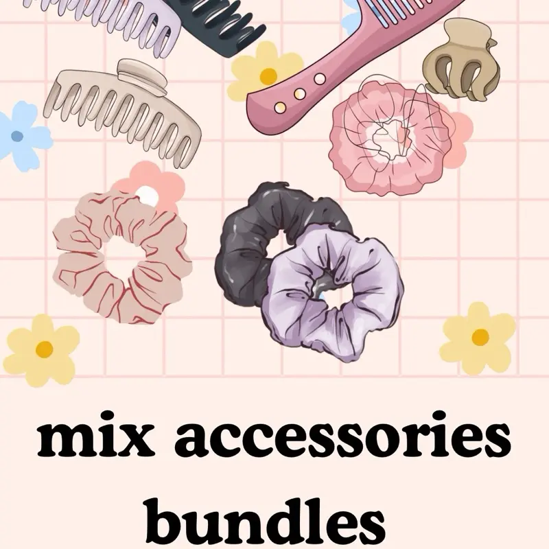 Random Mix Accessories Bundles - Includes Variety of Hair Accessories and Decorative Elements