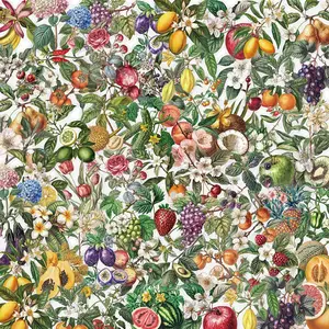 Fruit Pattern Stamp Sticker, 50pcs/set Vintage Fruit Pattern Decorative Sticker, DIY Decals for Water Bottle, Laptop, Phone Case, Scrapbooking, Journal Making, Crafts Cup Stickers