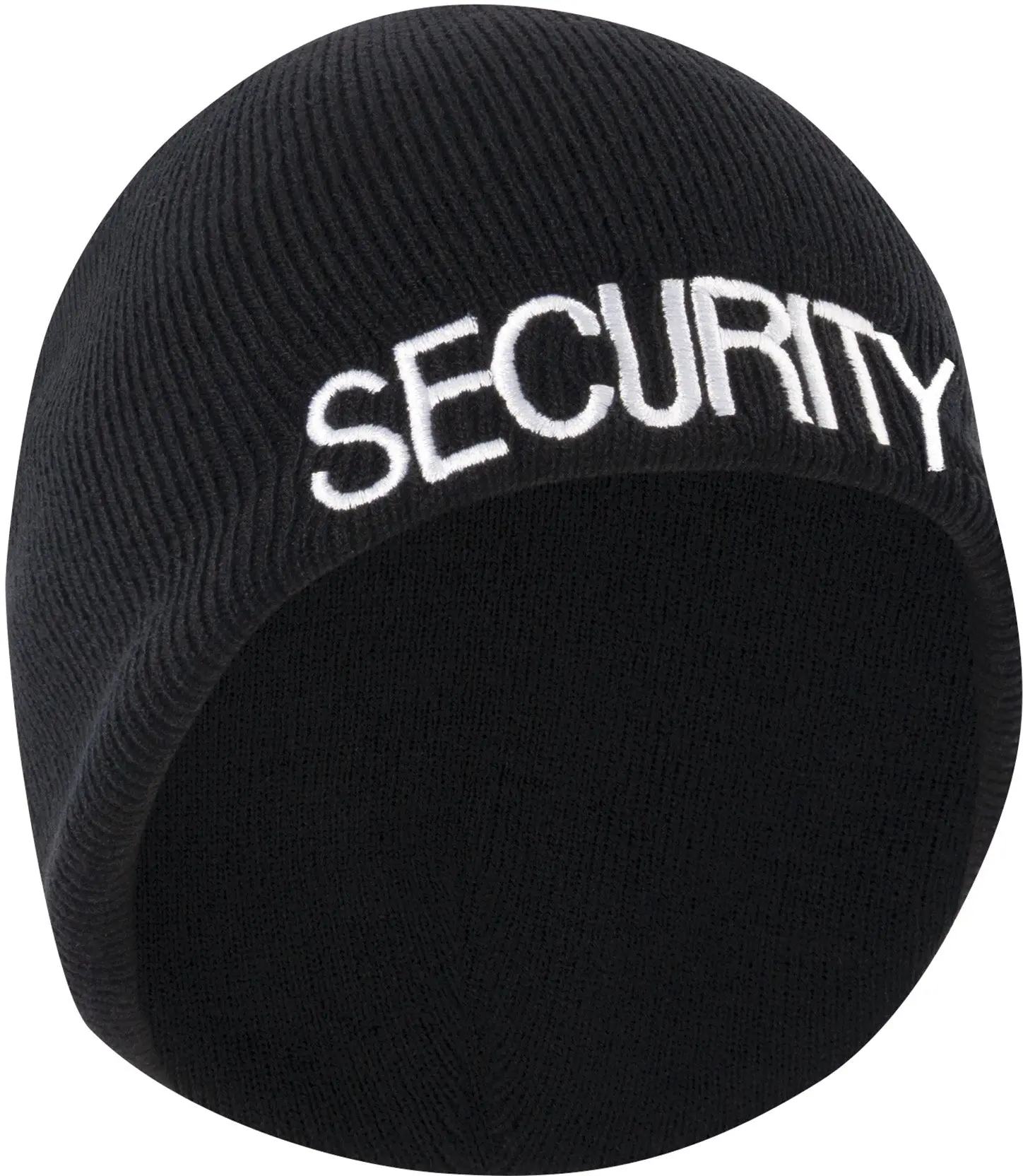 Acrylic Skullcap Beanie with Embroidered Security Lettering, Warm Winter Hat for Guards & Officers, Retains Heat, 1 Size Fits Most, Beanie Hats, Heat Retain, Skullcap Hats
