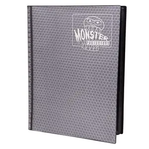 Monster Binder - 9 Pocket Trading Card Album - Holofoil Gray - Holds 360 Yugioh  Magic  and Pokemon Cards