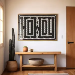 Tile Howdy Typographic Poster, Western Wall Decor, Entryway Art, Farmhouse Wall Art, Southwestern Poster, Cowboy Cowgirl, Boho Eclectic Art Poster No Frame