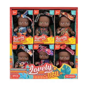 6pcs Fairy Princess Doll Set with Pajamas - 4.3" Cute Animal Youngsters Dolls in Gift Box - Perfect for Birthdays, Holidays & Easter