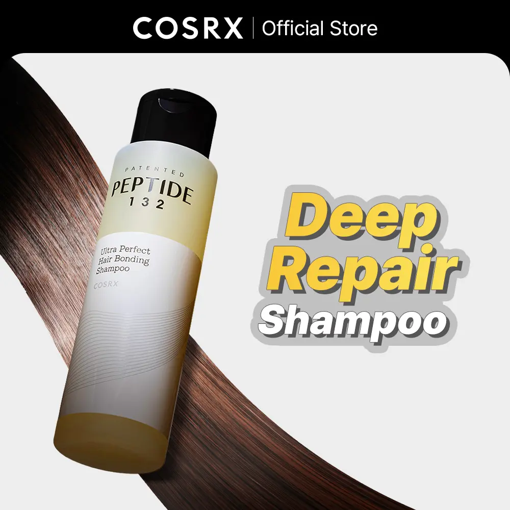 [COSRX Official] PEPTIDE-132 Ultra Bonding Shampoo 200mL - Itchy Scalp Solution with Cleansing Hydrolyzed Keratin for Deep Repair & Hydrating Hair Care