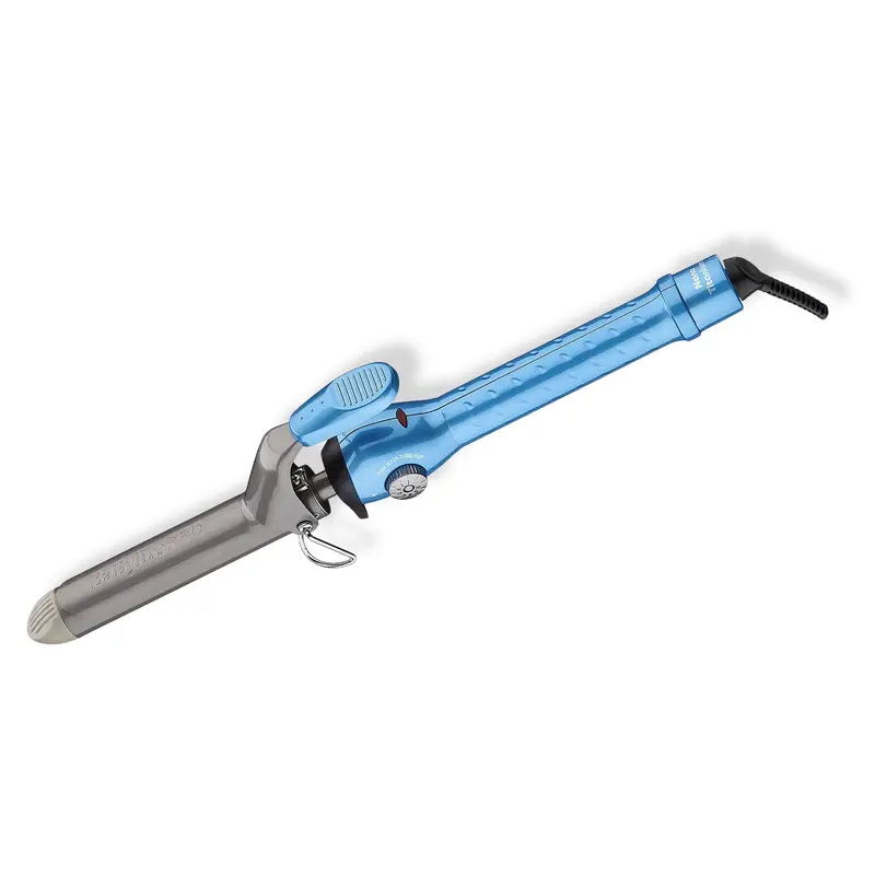 BaBylissPRO Nano Titanium 1″ Spring Curling Iron 54402– Model BNT100S – Rapid‑Heat Titanium Barrel for Long‑Lasting, Defined Curls