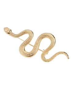 Austin Blaze Fiona Serpent Brooch in Gold