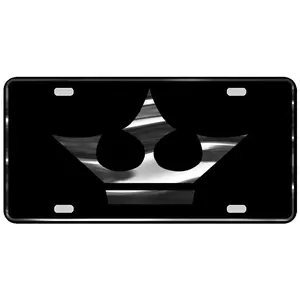 CustoMonsterDesigns Crown Royalty Heavy Duty Aluminum License Plate S21