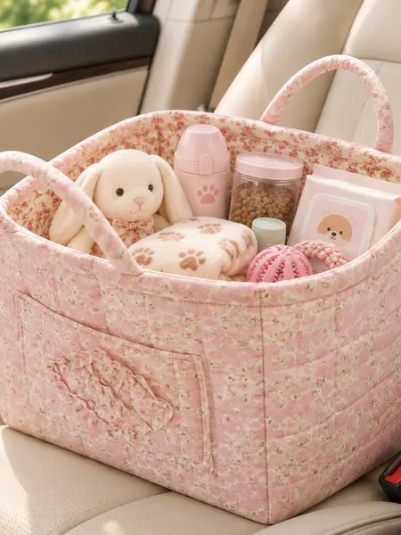 【Back to School Hauls】Foldable Durable Space-Saving Storage Basket Organizer, Home Organizer Bag, Car Interior Accessory, Shopping Tote for Cars, Ideal for Toys, Clothes, Books, Mother or Teacher Gifts