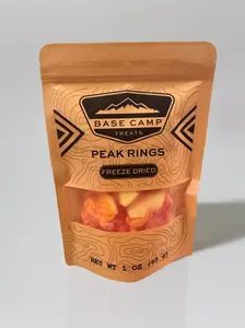 Freeze Dried Peach Ring Gummies – Crunchy Peach Candy Snack