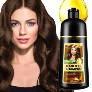 New Arrival: YECUCE 3-in-1 Black Hair Color Shampoo – Long-Lasting Hair Dye & Care, 500ml